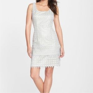 Alex Evenings Platinum Special Occasion Dress Size 12 Sequins Sleeveless